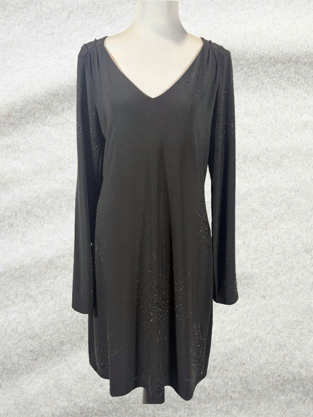 WHBM Black Cocktail Dress - Black Size L  NWT!